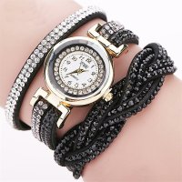 Reloj Pulsera Brillantes Trenzado