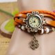 Reloj Pulsera Dije Trebol - Color 77