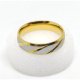 Anillo de Boda Acero Dorado Plateado Hombre 1S - Vista 2