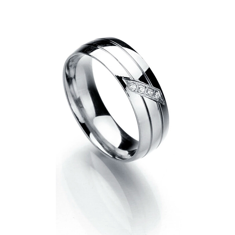 Anillo Franjas Plateado Dama